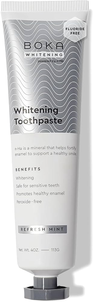 Boka Fluoride Free Toothpaste Nano Hydroxyapatite, Helps Remineralize, Appropriate for Sensitive ... | Amazon (US)