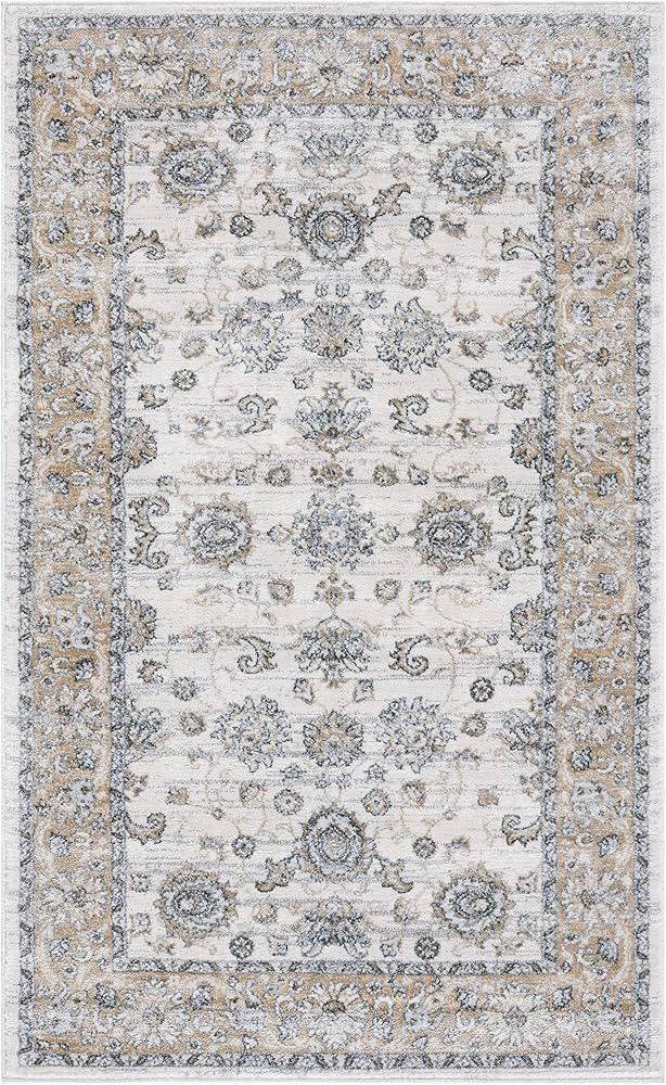 SAFAVIEH Isabella Collection Accent Rug - 2'2" x 5', Cream & Beige, Oriental Design, Non-Shedding... | Amazon (US)