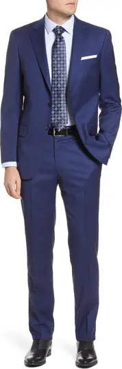 Hart Schaffner Marx New York Classic Fit Solid Stretch Wool Suit | Nordstrom | Nordstrom