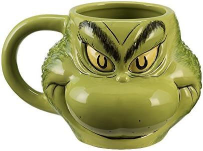 Dr. Seuss Grinch Sculpted Ceramic Mug | Amazon (US)