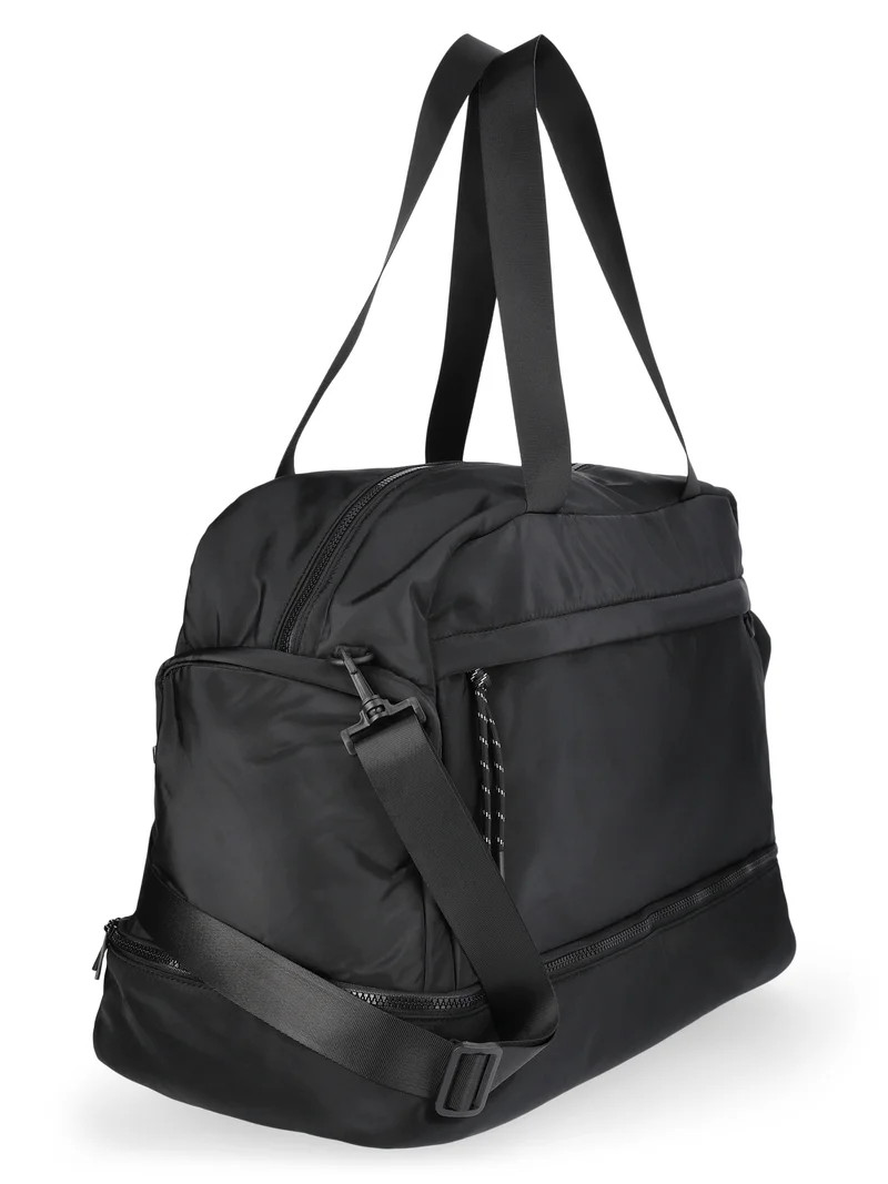 No Boundaries Women's Hands Free Weekender Bag, Black | Walmart (US)