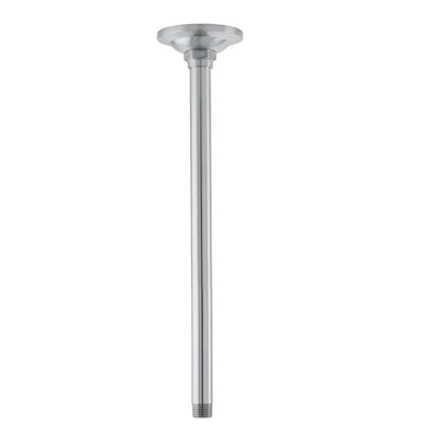 Kingston Brass Shower Scape 10-Inch Rain Drop Ceiling Mount Shower Arm with Round Flange | Wayfair North America