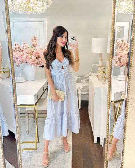 Walmart fashion summer new arrivals I’m loving!! 💗 I found so many cute outfits on Walmart! Love this $25 seersucker dress so much I ordered it in 3 colors (check back often for restocks in your size!) — fits true to size, wearing XS.   #walmartpartner #walmartfashion @walmartfashion #walmart Walmart finds

Summer dresses, blue and white dresses, brunch outfit, summer outfits, beach vacation outfit, under $50 finds 

#LTKstyletip #LTKunder50 #LTKsalealert