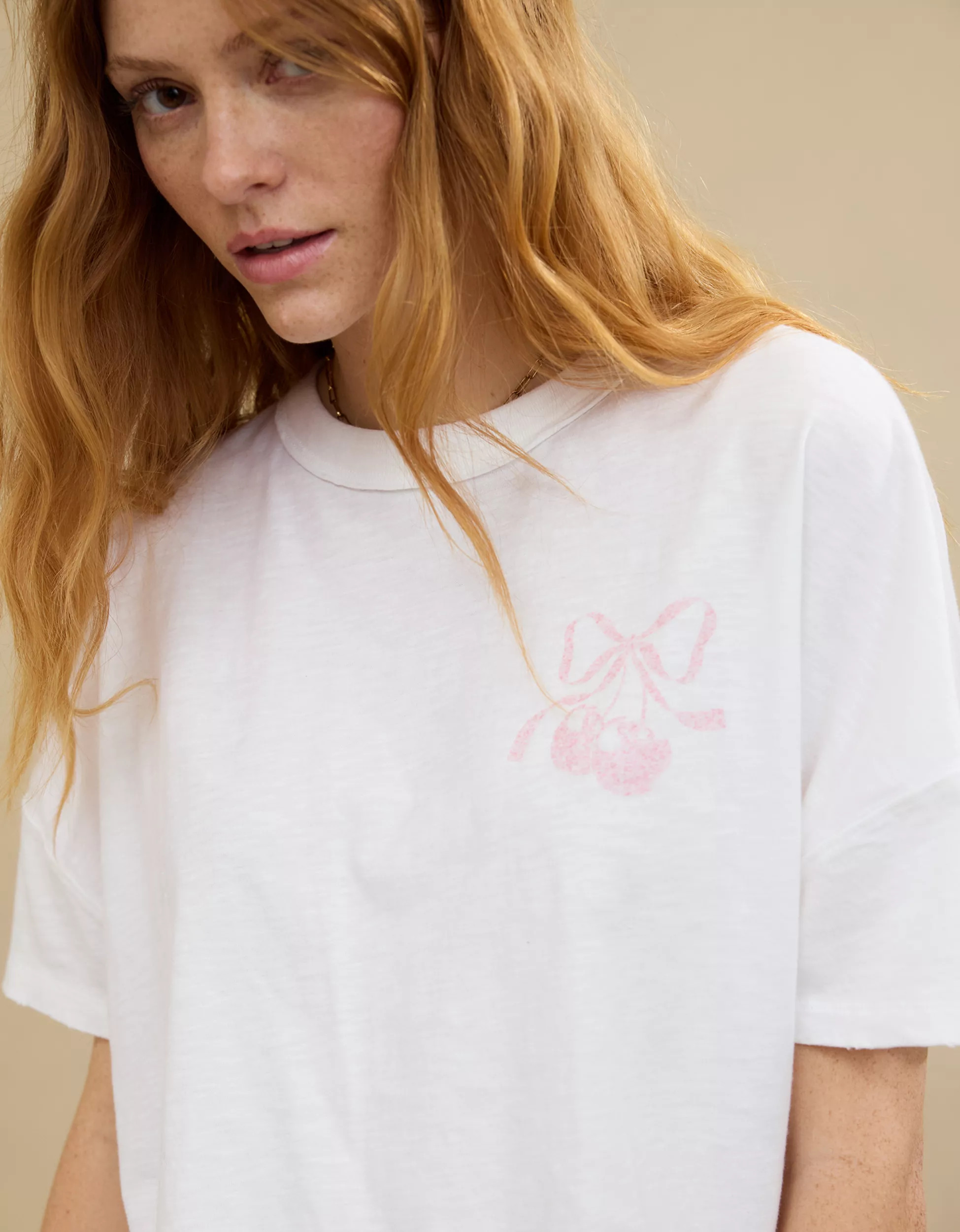 Aerie Oversized Crew Boyfriend T-Shirt | Aerie