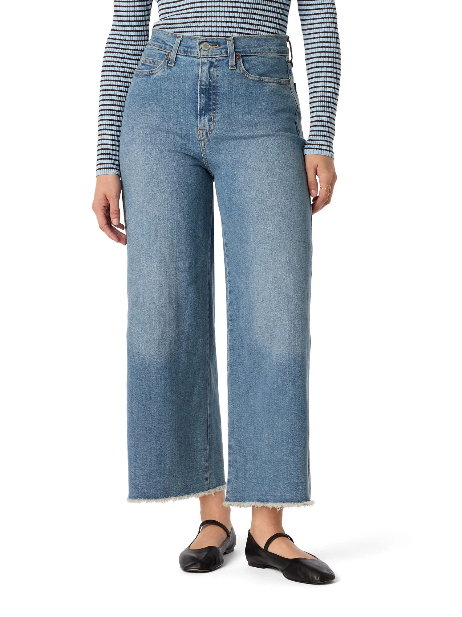 Levi Strauss Signature™ Women's and Women's Plus Vintage Wide Leg Crop Jeans, Sizes 2-20 | Walmart (US)