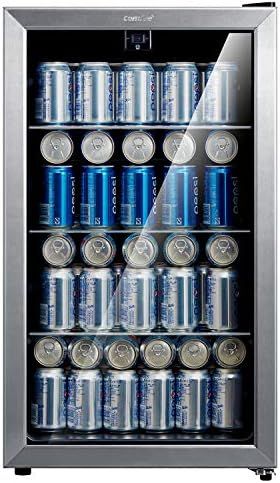 comfee 115-120 Can Beverage Cooler/Refrigerator, 115 cans capacity, mechanical control, glass doo... | Amazon (US)