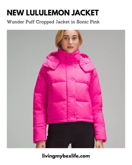 lululemon Wunder Puff Cropped Jacket in Sonic Pink 🌸💕 winter jacket, fall outfit, statement jacket, fall fashion, winter fashion, puffy jacket 

#LTKfitness #LTKGiftGuide #LTKU