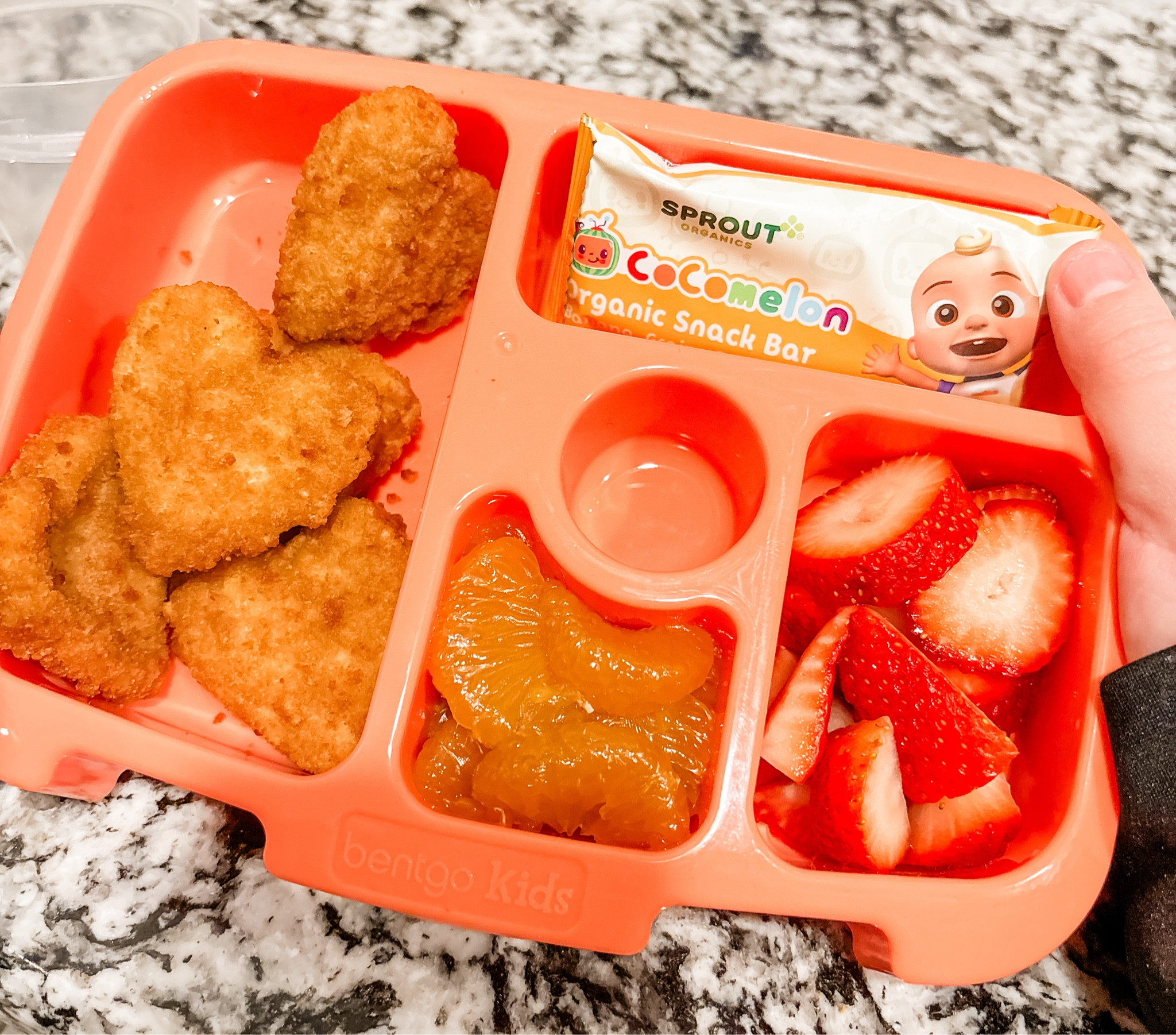 Valentine's Day, lunch edition! How CUTE are these heart shaped chicken nuggets I got for my toddler? She officially has the cutest lunch at daycare and also knows how loved she is by mommy & daddy🩷 #ValentinesDay #food

#LTKSeasonal #LTKkids #LTKbaby