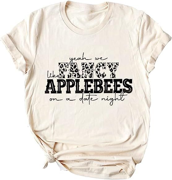 Ykomow Leopard Country Music Shirt Womens Fancy Like Shirt Bougie Like Natty Graphic Tees | Amazon (US)