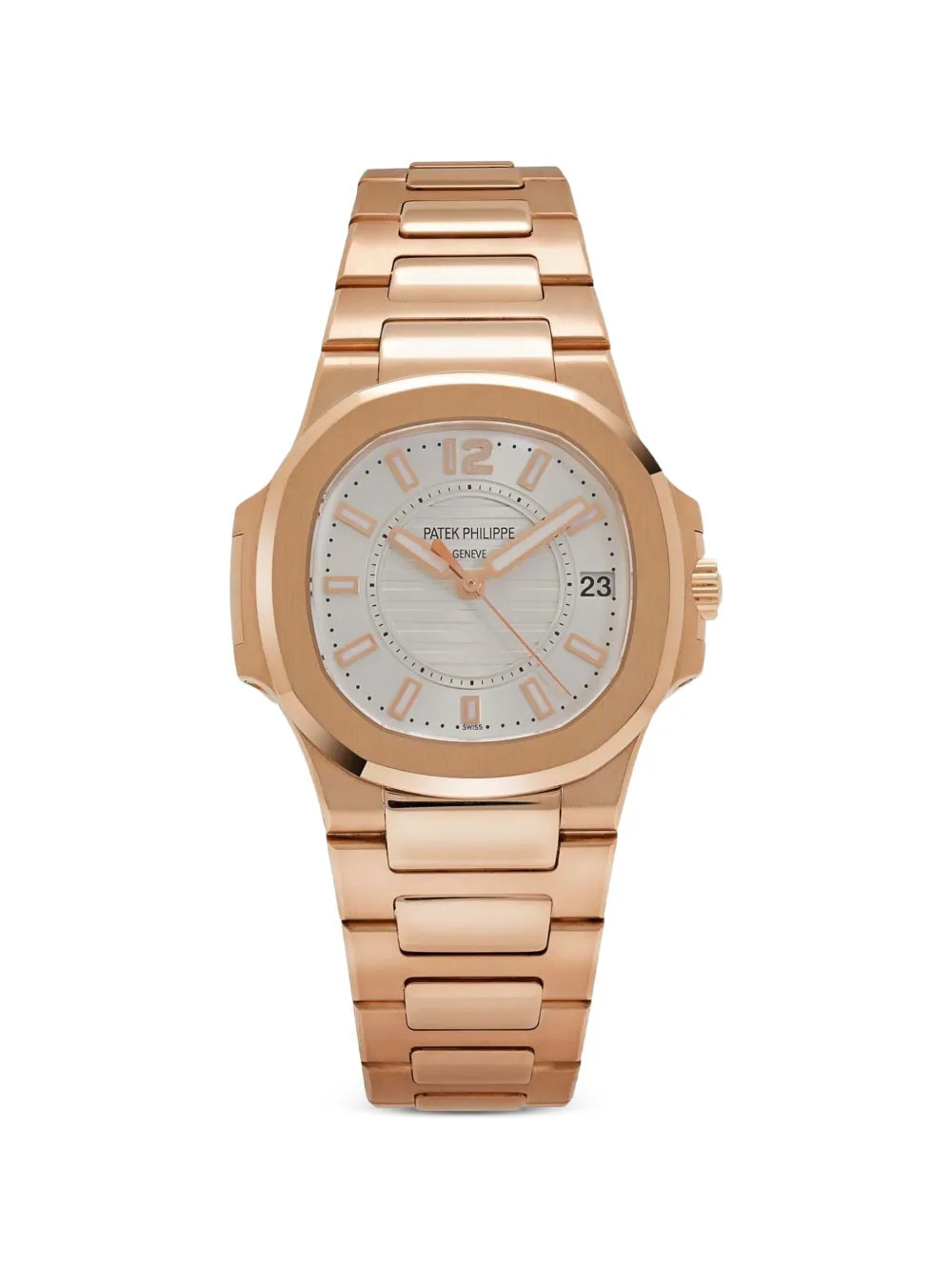 Patek Philippe Pre-Owned 2010 Nautilus 7011/1R-001 33mm watch - Silver | Farfetch Global