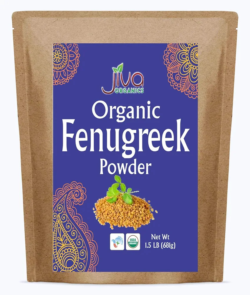 Jiva Organic Fenugreek Powder 1.5 LB Bulk Bag - Non-GMO, Gluten Free (Methi Powder, Fenogreco En ... | Amazon (US)