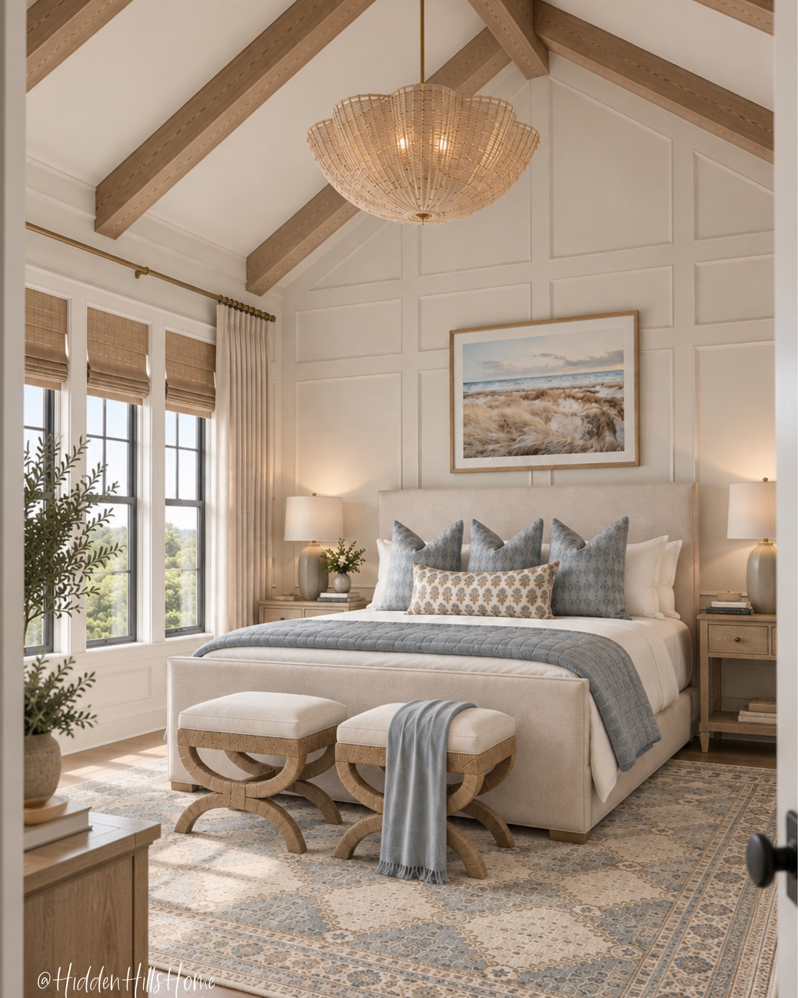 Coastal bedroom decor ideas, bedroom inspiration, cozy home decor, coastal master bedroom design, bedroom mood board, bedding, nightstands #coastal

#LTKHome #LTKSaleAlert #LTKSeasonal