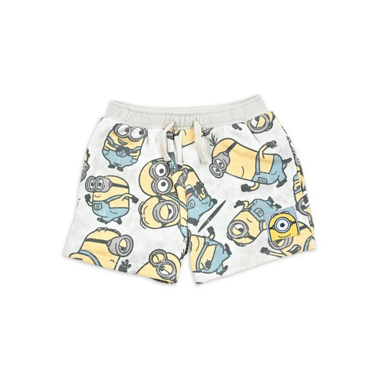 Minions Baby and Toddler Boy French Terry Sweatshirt and Shorts Outfit Set, 2-Piece, Sizes 12M-5T... | Walmart (US)