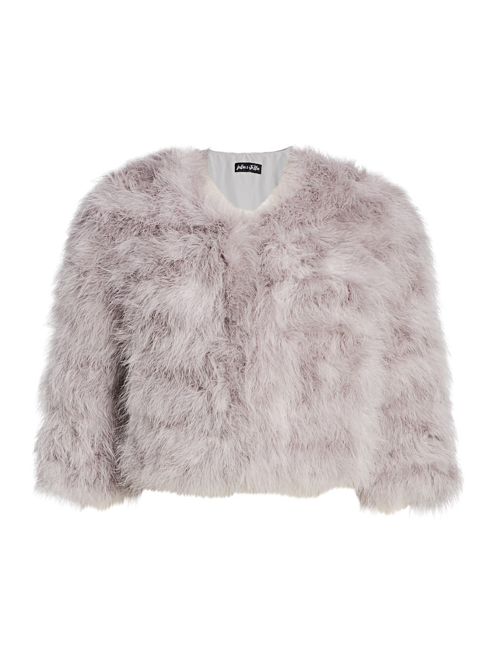 The Fur Salon Women's Julia & Stella For The Fur Salon Turkey Feather Bolero - Cloud - Size Small | Saks Fifth Avenue