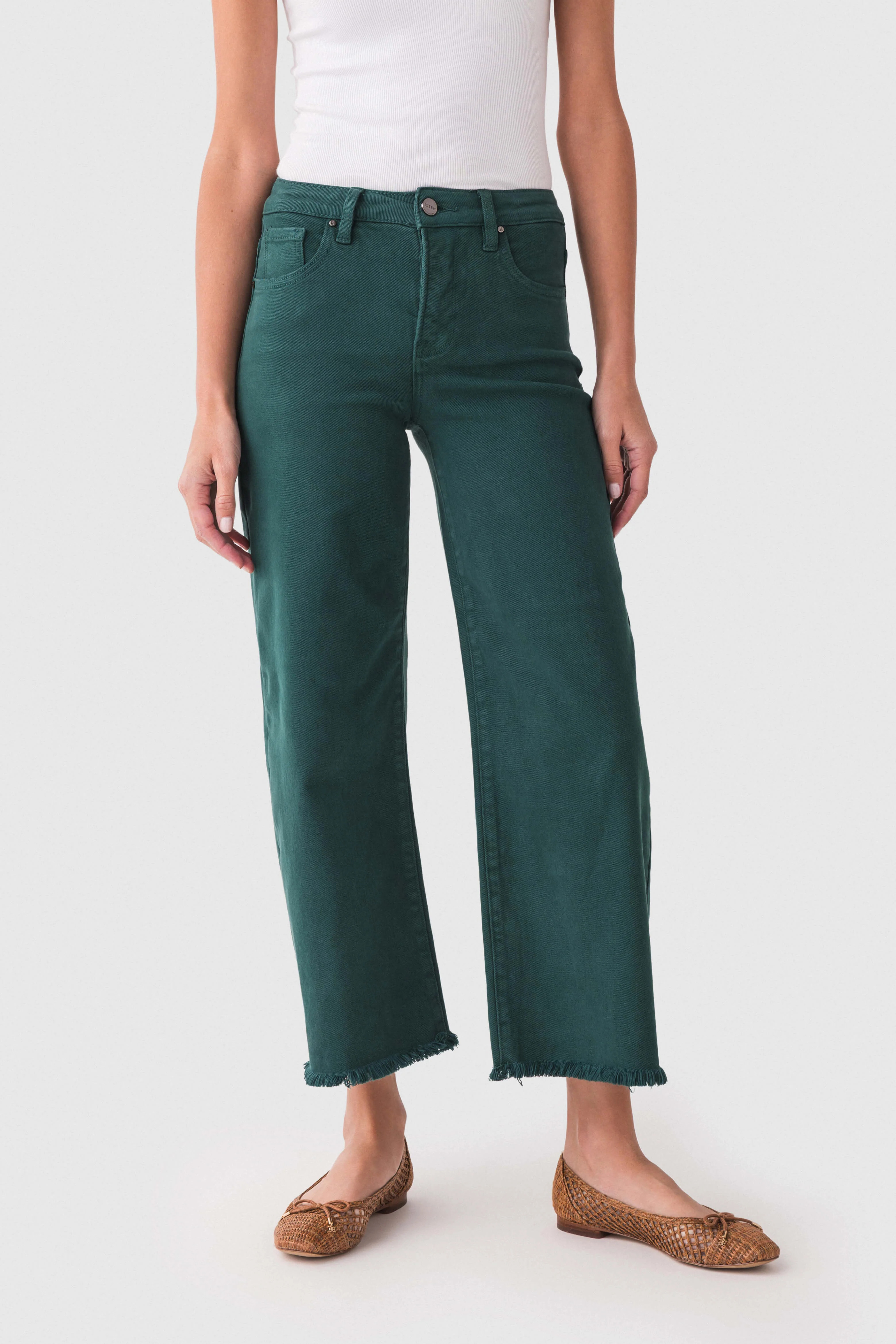 Risen Marlo Wide Leg Crop Jeans | Social Threads