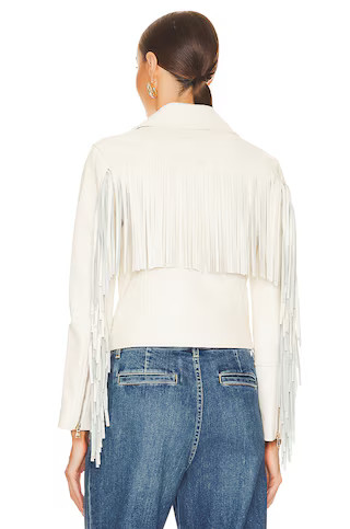 Kravitz Fringe Leather Jacket
                    
                    L'AGENCE | Revolve Clothing (Global)