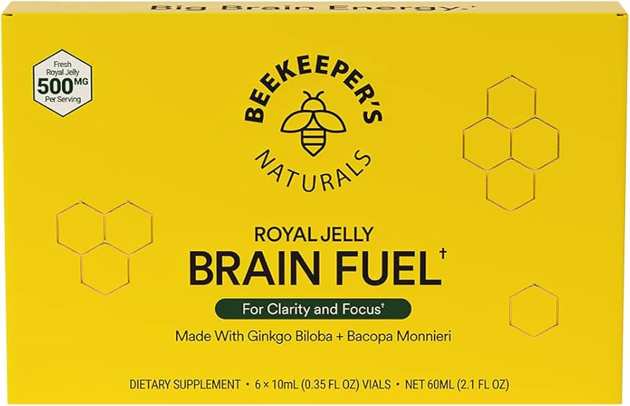 BEEKEEPER'S NATURALS B.LXR Brain Fuel - Memory, Focus and Clarity Liquid Formula, Supports Produc... | Amazon (US)