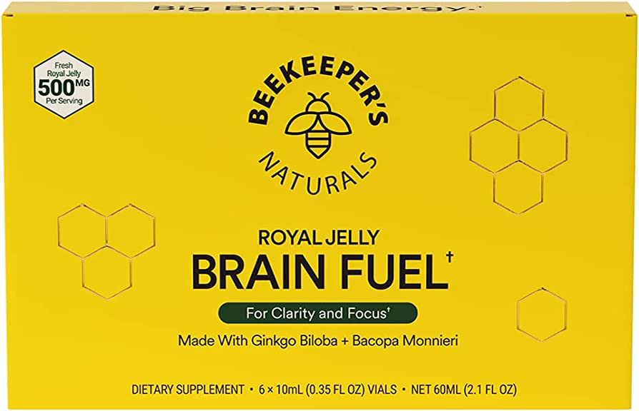 BEEKEEPER'S NATURALS B.LXR Brain Fuel - Memory, Focus and Clarity Liquid Formula, Supports Produc... | Amazon (US)