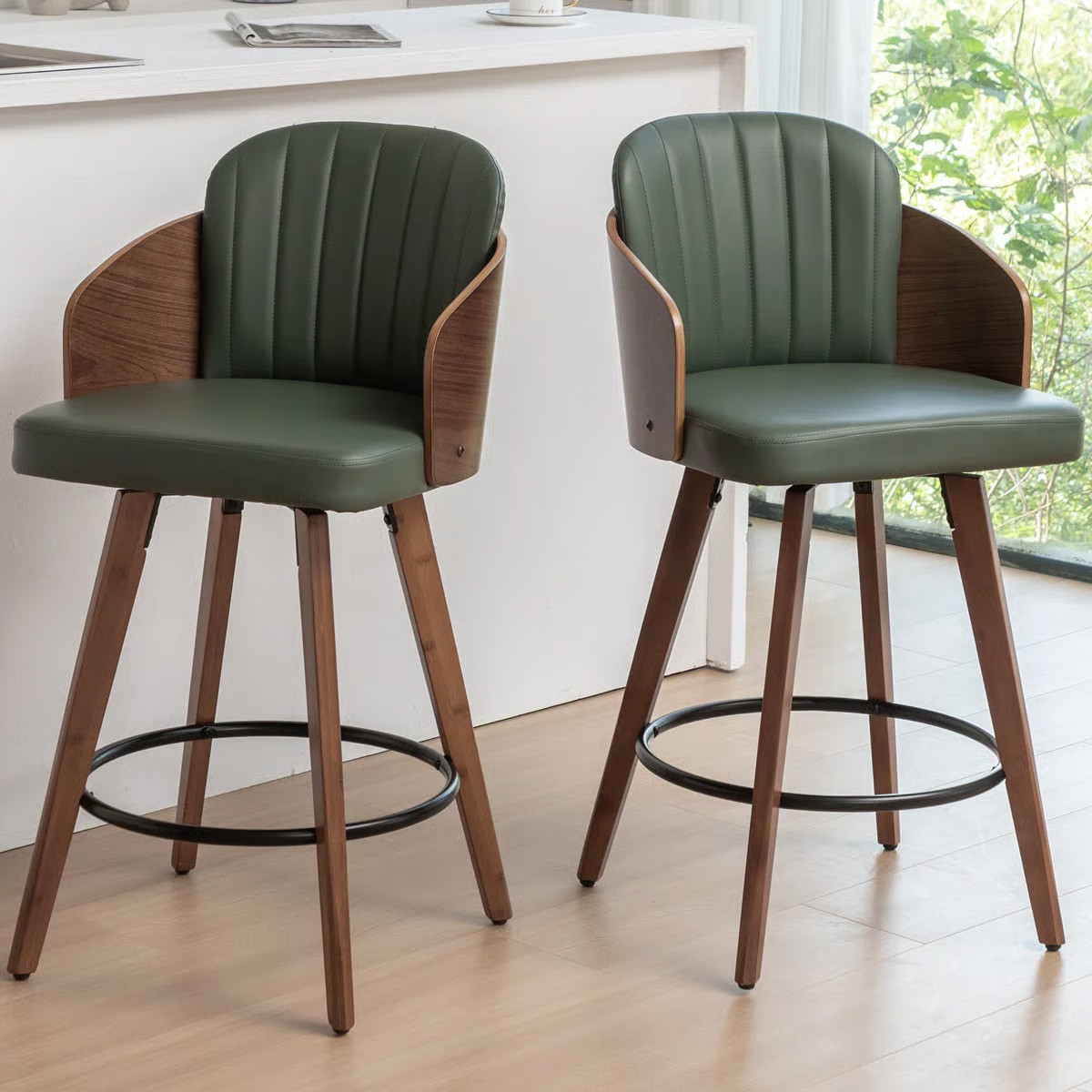 Ljubka Swivel Stools (Set of 2) | Wayfair North America
