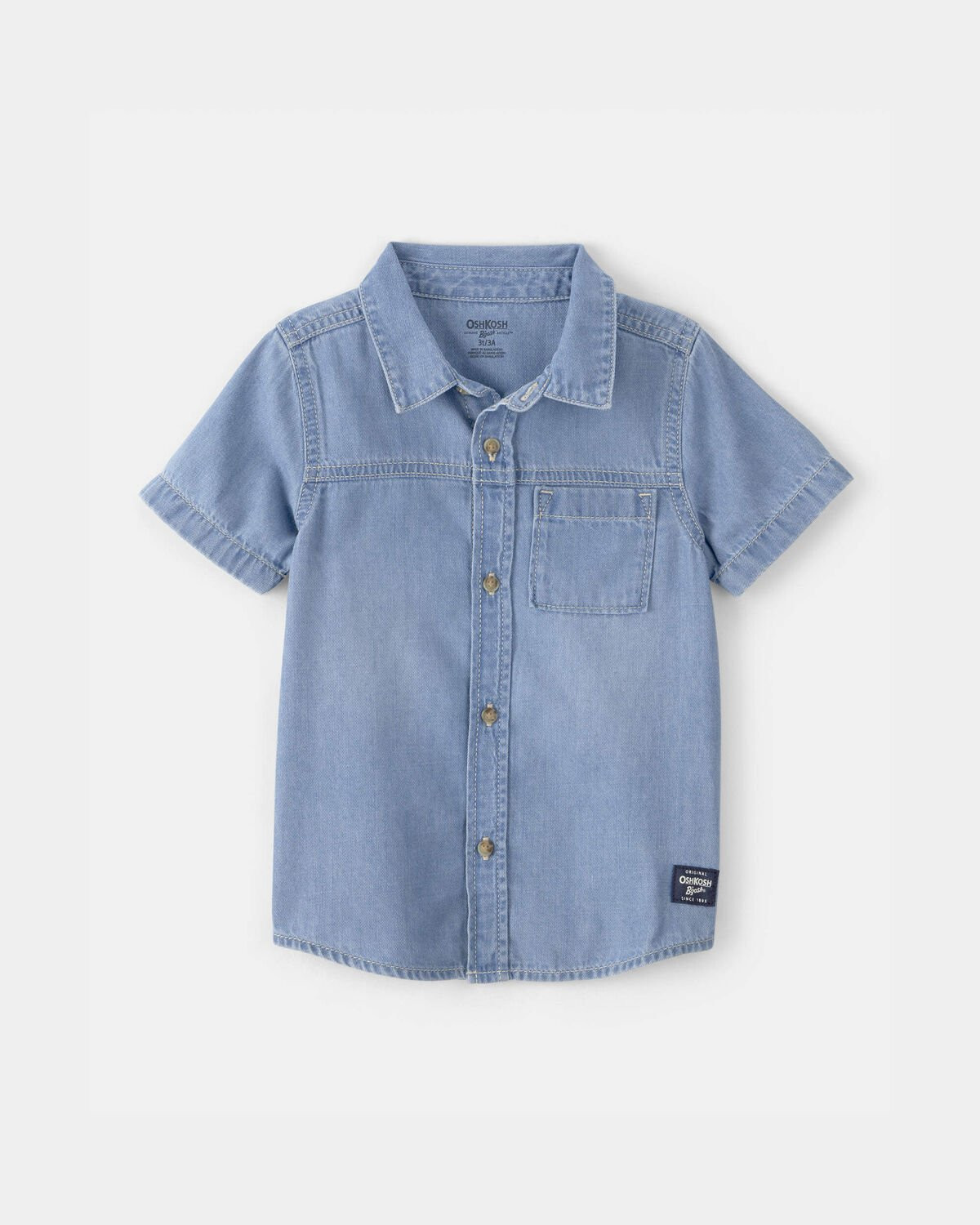 Toddler Boy Denim Button-Down Shirt - Blue - OshKosh B'gosh | Carter's | Carter's Inc