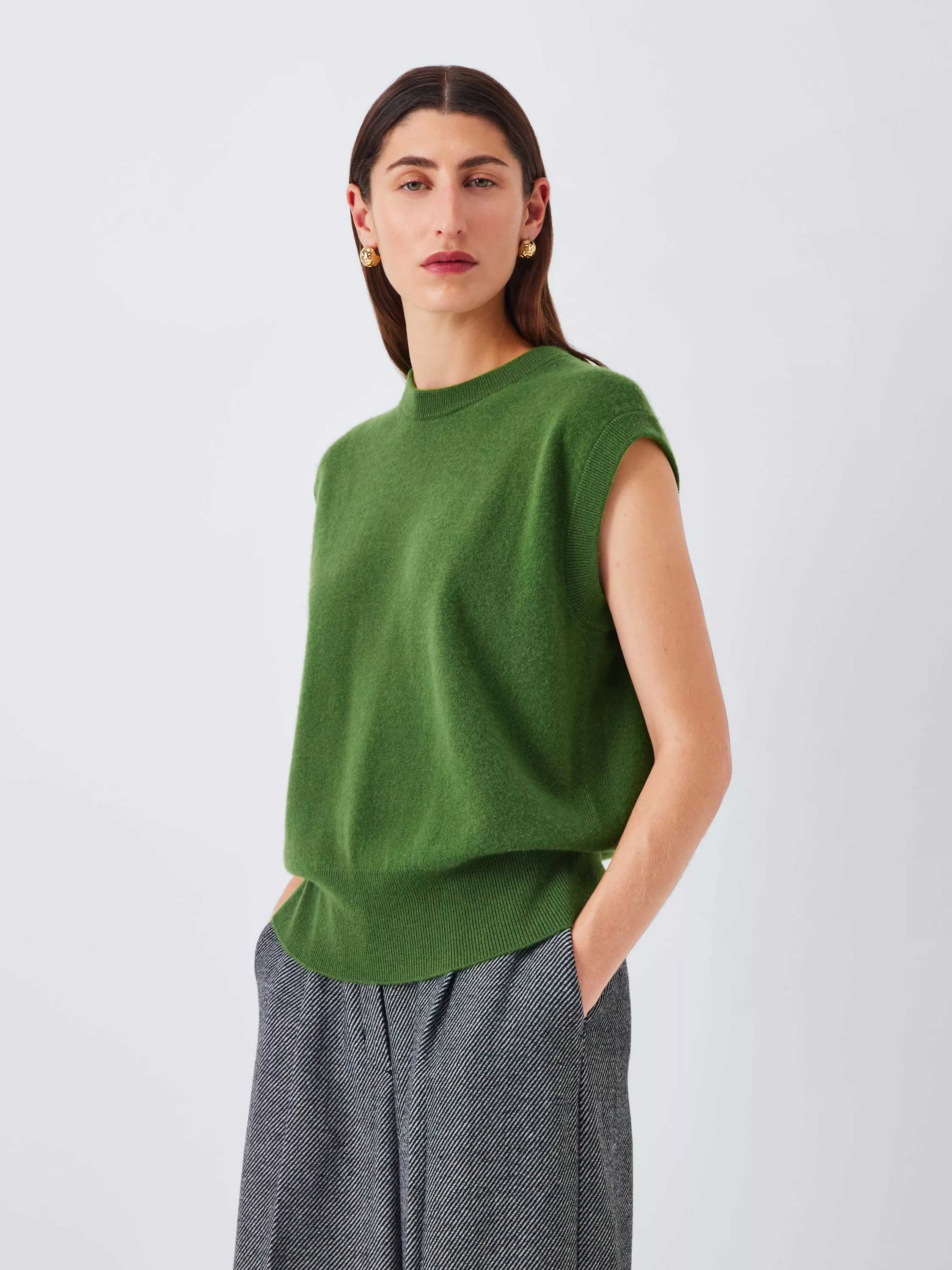 John Lewis Cashmere Sleeveless Knit Vest | John Lewis (UK)