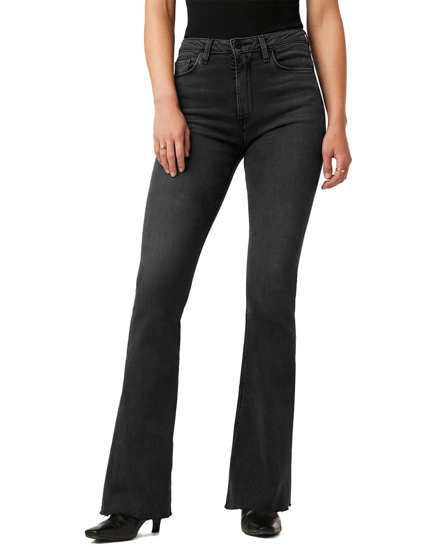 HUDSON Jeans Holly Washed Black Flare Jean | Shop Simon