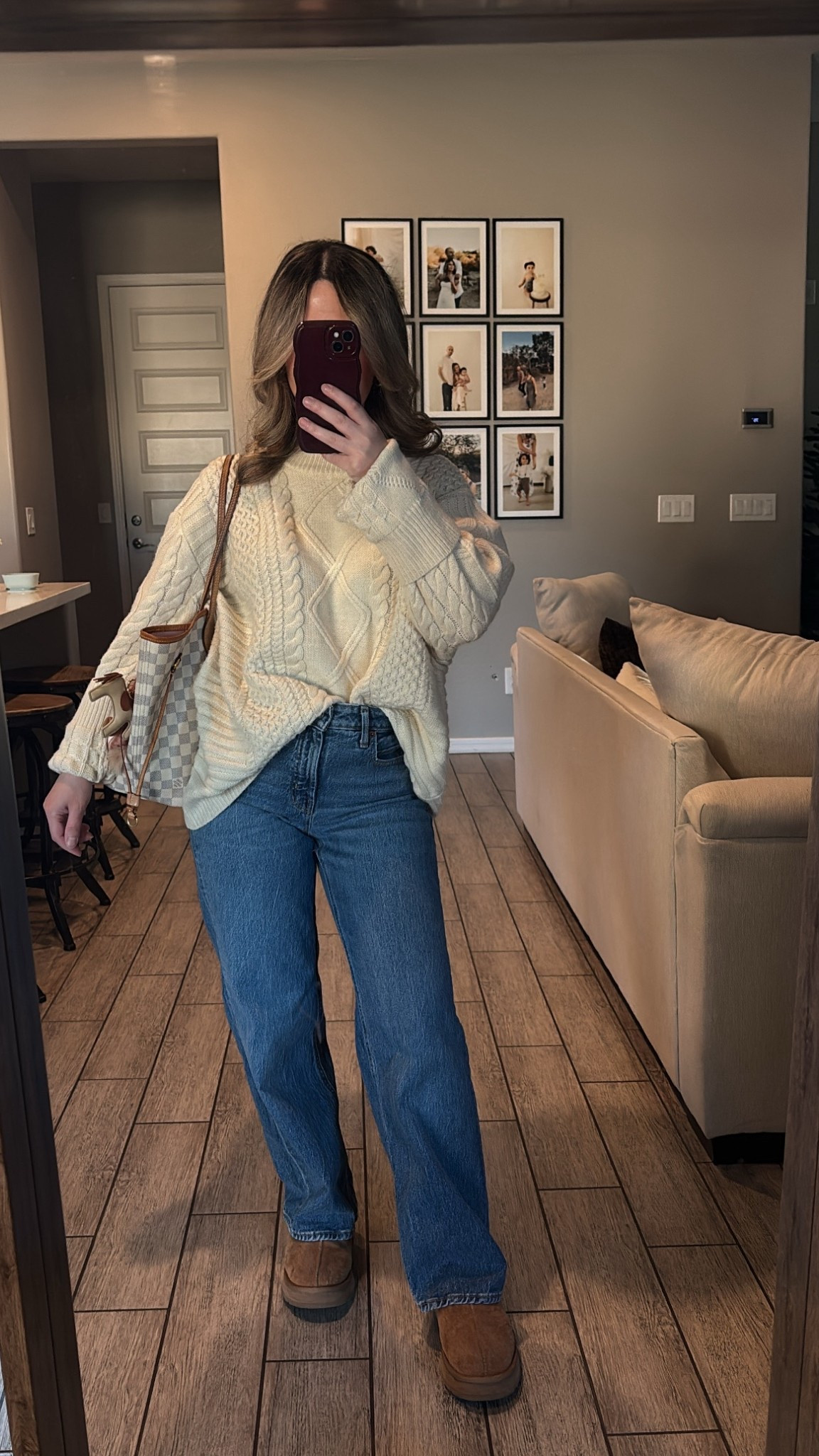 sweater (thrifted) linked similar, jeans old navy 0 (petite) I’m 5’2 for reference. Ugg Tasman slippers. 

#momstyle #outfits #styletip #cozyoutfits #affordablestyle #uggs #uggslippers #winteroutfits #momoutfits 

#LTKSaleAlert #LTKmomlife #LTKFindsUnder50