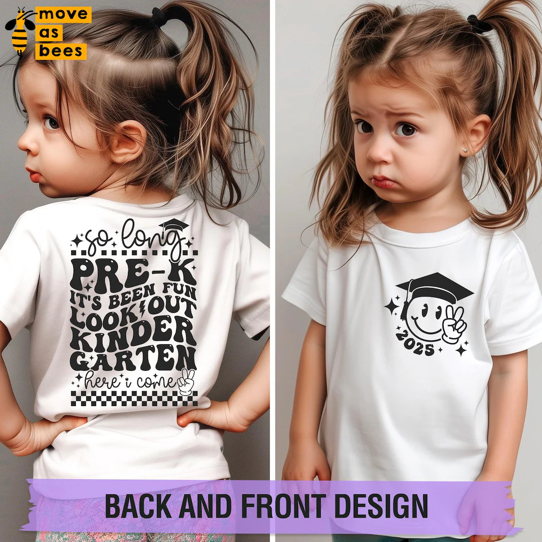 Pre-k Graduate 2025 SVG, PNG, so Long Pre-k It's Been Fun Look Out Kindergarten Here I Come Svg, ... | Etsy (US)