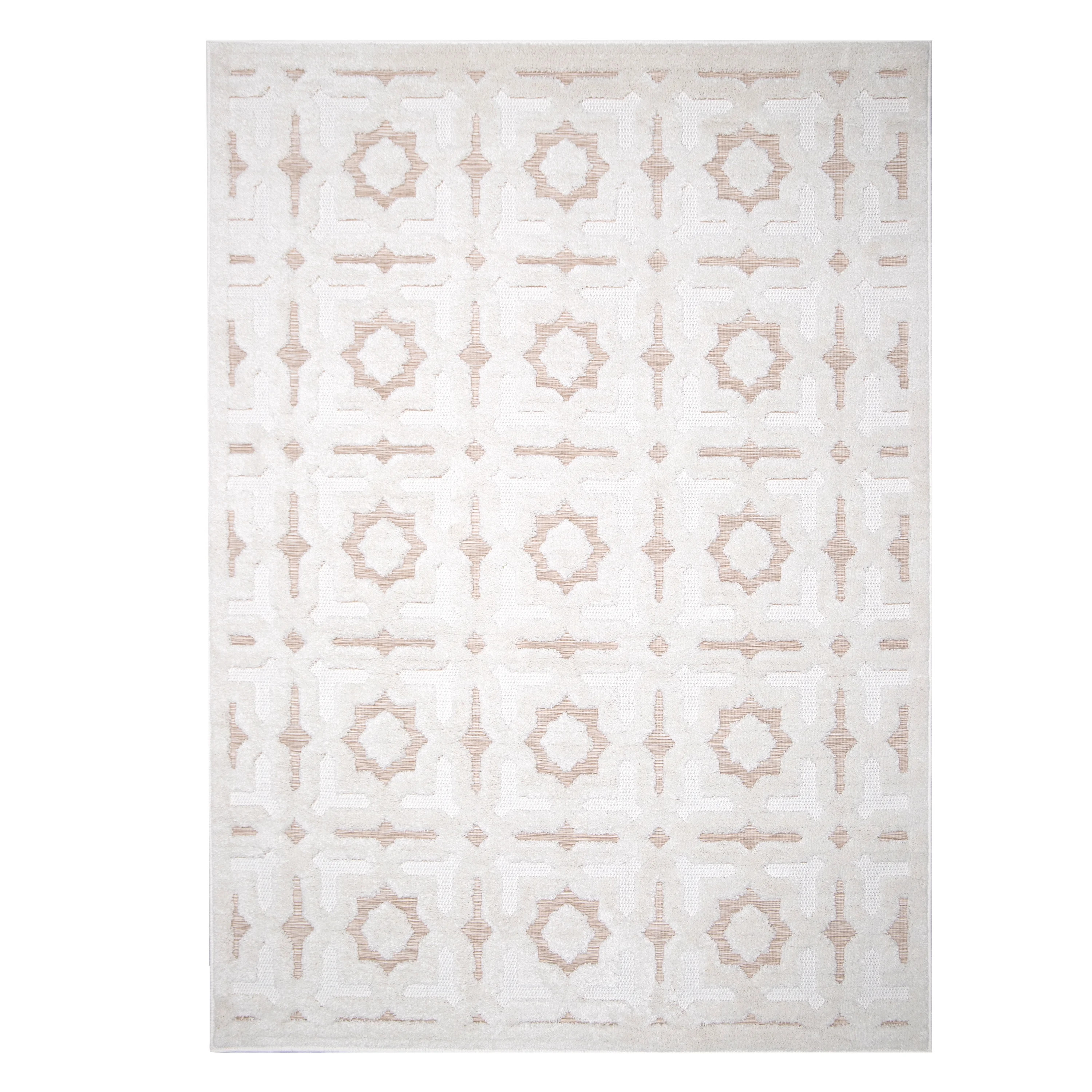 My Texas House Goodwin 5' X7' Driftwood Geometric Outdoor Rug | Walmart (US)