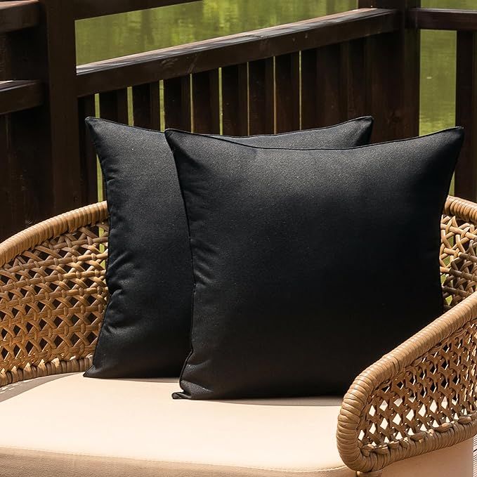 NiNi ALL Outdoor Waterproof Throw Pillow Covers Set of 2 Decorative Farmhouse Garden Pillowcase S... | Amazon (US)