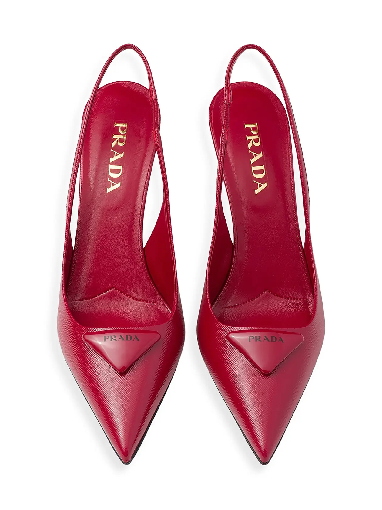 Saffiano Patent Leather Slingback Pumps | Saks Fifth Avenue