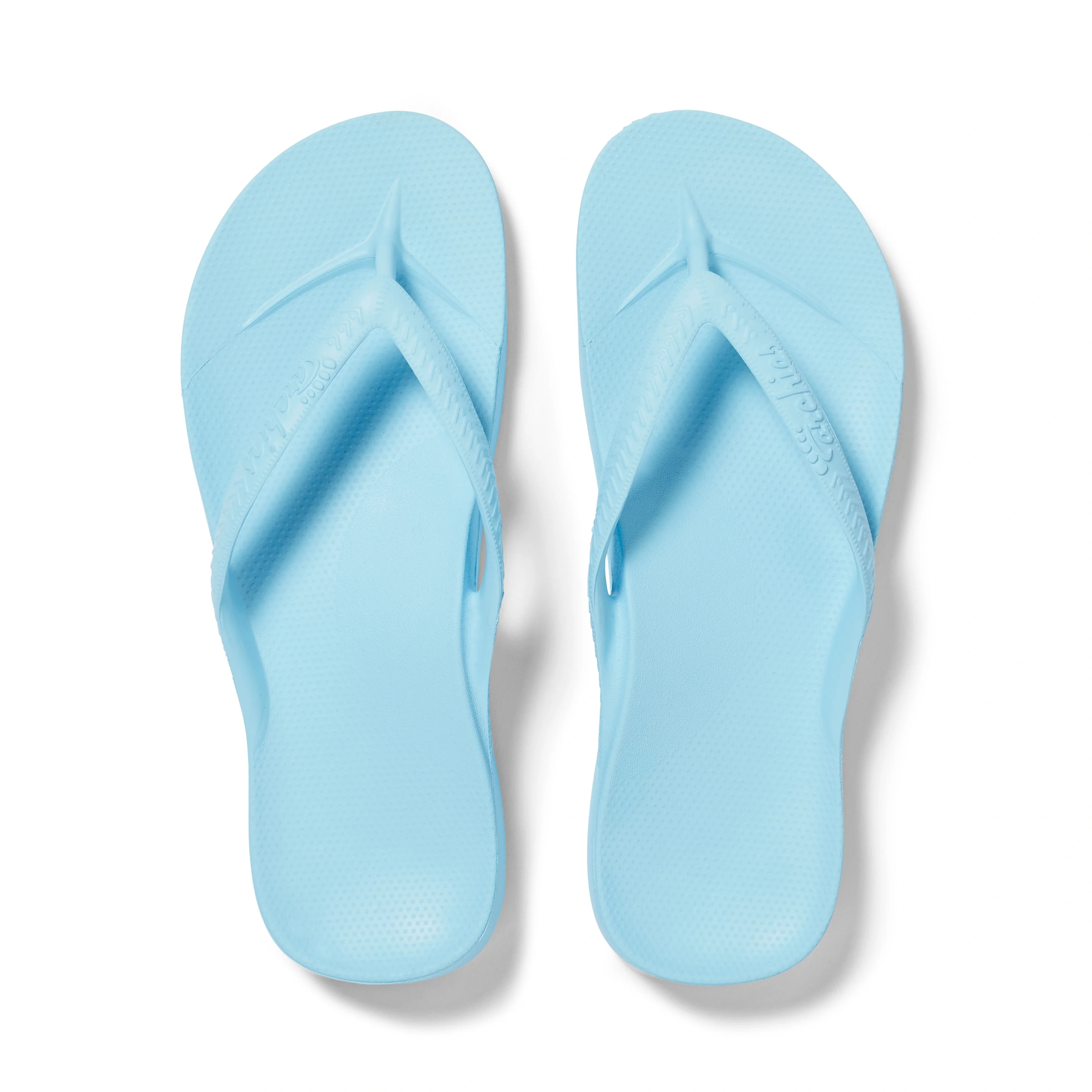 Arch Support Flip Flops - Classic - Sky Blue | Archies Footwear US
