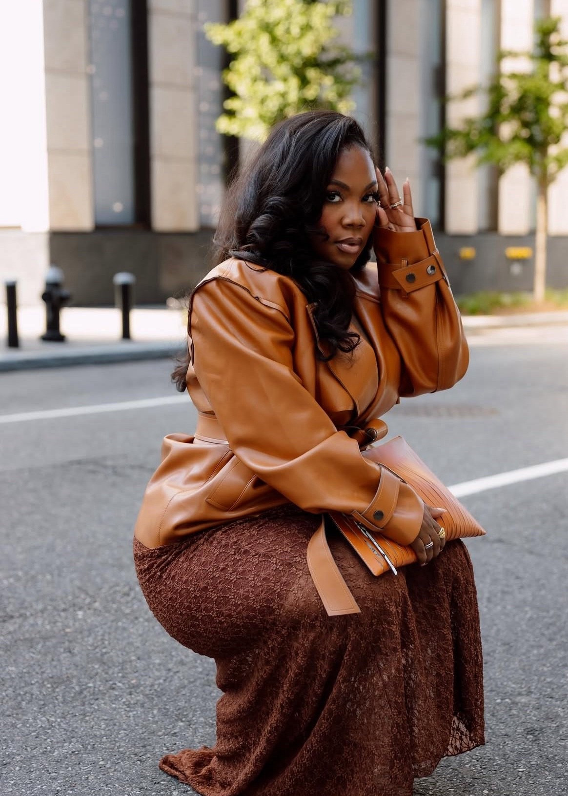 Can’t get over this mocha look from NYFW 🤎 

NYFW, NYFW Outfit, leather jacket, dress, curvy girl fashion, Emmy petit 

#LTKNYFW #LTKMidsize #LTKPetite