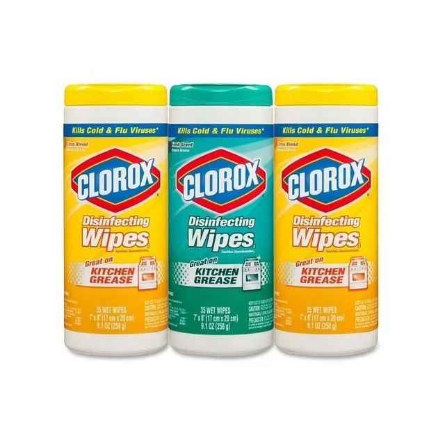 Clorox Bleach-Free Disinfecting and Cleaning Wipes, 35 Count Each, 3 Pack | Walmart (US)