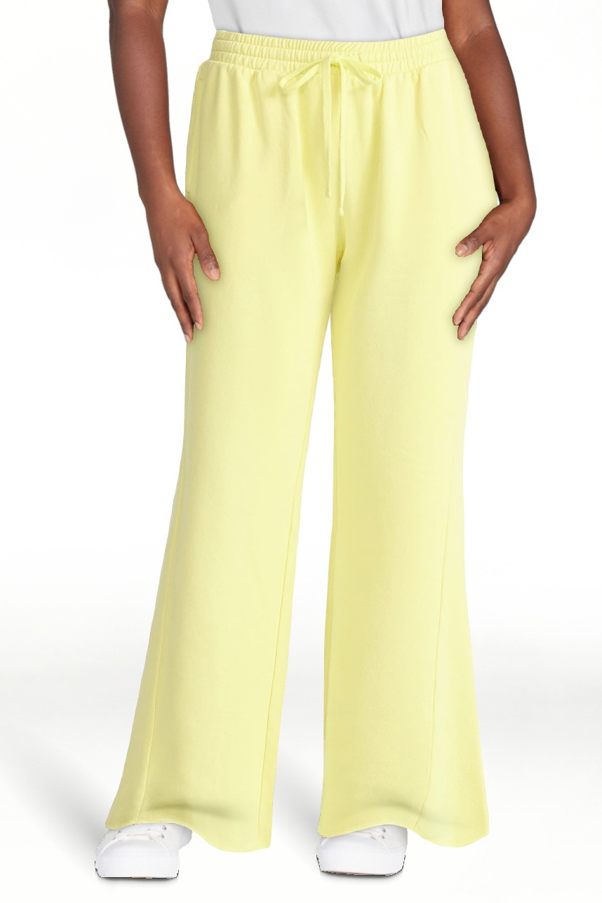 Scoop Women’s Mineral Washed Fleece Flare Leg Sweatpants, Sizes XS-XXL | Walmart (US)