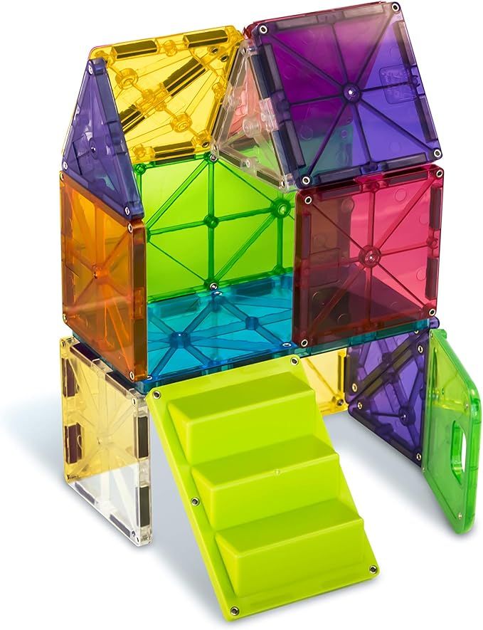 Magna-Tiles House Set, The Original Magnetic Building Tiles For Creative Open-Ended Play, Educati... | Amazon (US)