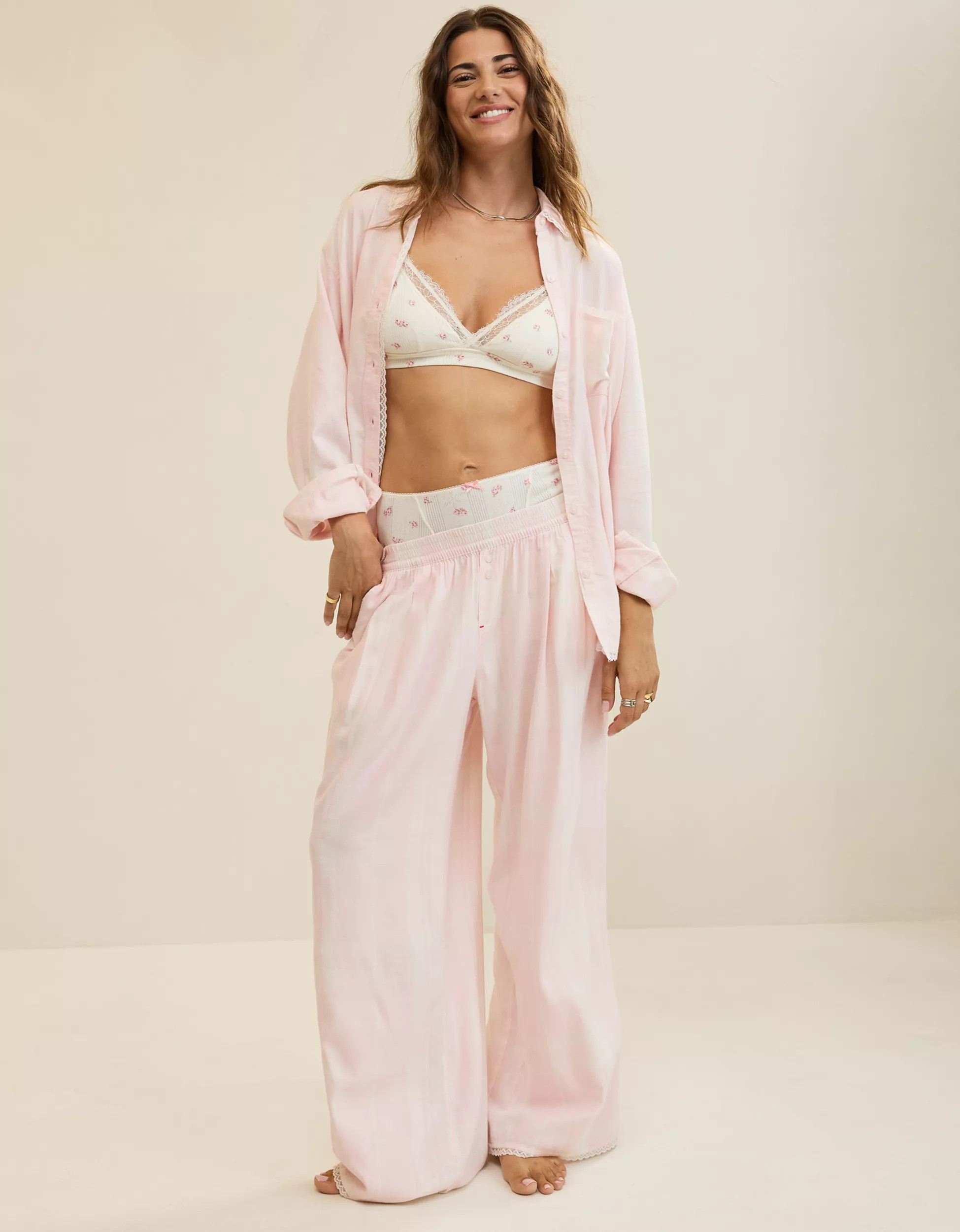 Aerie Flannel Trouser PJ | Aerie