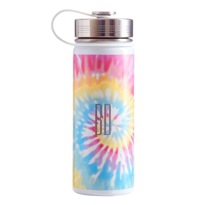 Rainbow Tie-Dye Slim Water Bottle | Pottery Barn Teen