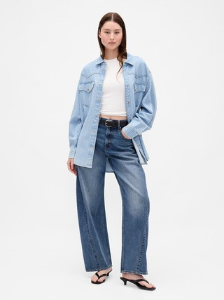 High Rise Baggy Barrel Jeans | Gap | Gap (US)