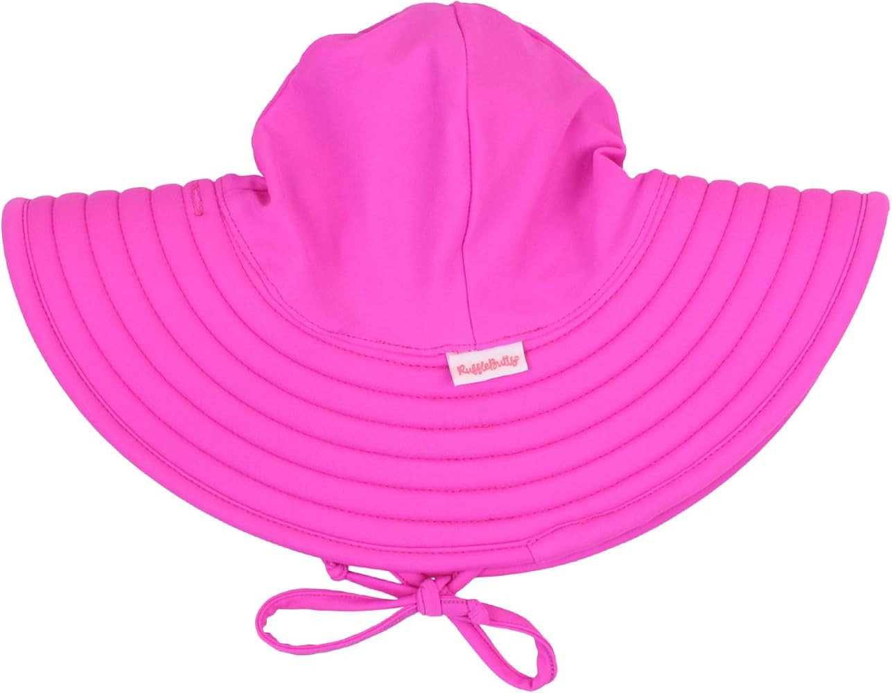 RuffleButts® Baby/Toddler Girls UPF 50+ Sun Protective Wide Brim Swimwear Sun Hat | Amazon (US)