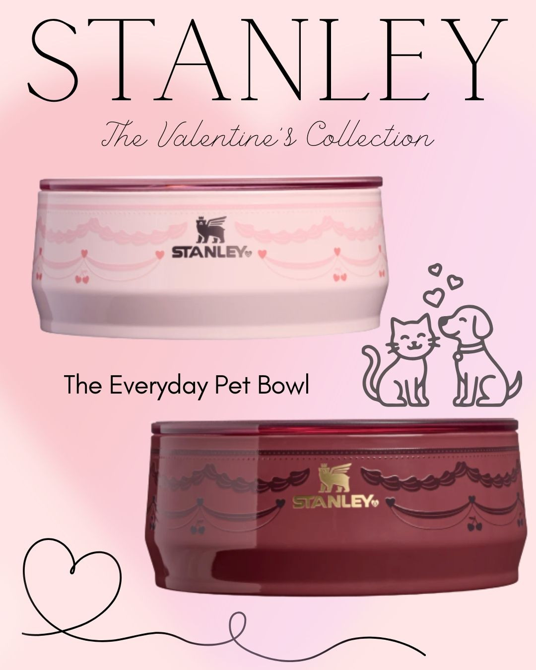 New launch TODAY as part of the Stanley Valentine’s Collection 💕
This pet bowl drops at 12 PM ET and honestly… our dogs and cats might be the worthiest Valentines of all 😉
I love this one — it keeps food and water cold and the lid is such a good touch (perfect for travel or keeping things fresh). The Valentine colors are so cute and it feels extra special for a limited-edition drop.
Also launching today: Quenchers, coffee tumblers, and wine tumblers — all limited edition and expected to move fast.
Set your alarm ⏰
12 PM ET
#stanley1913partner #ad @stanley_brand 

 #LTKmomlife #LTKSeasonal #LTKHome
