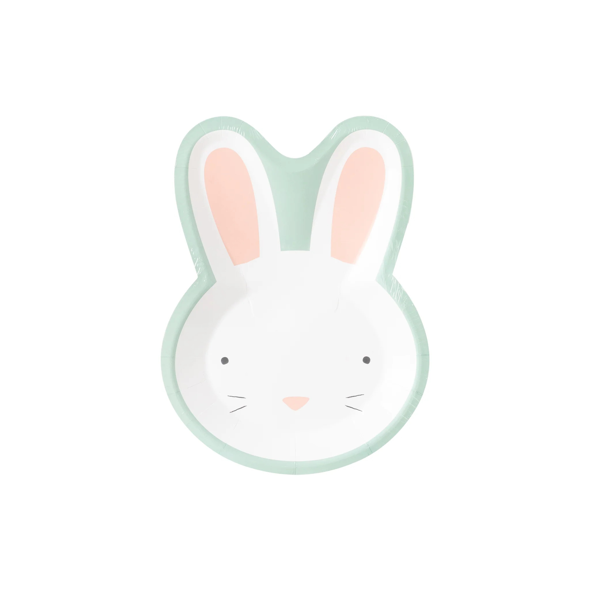 Blue Easter Bunny Shaped Plate | My Mind's Eye