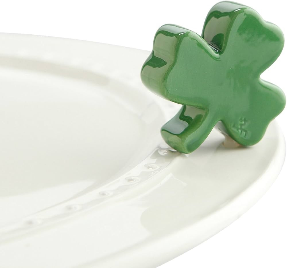 Nora Fleming Shamrock A28 - Hand-Painted Ceramic Holiday Décor - Spring Minis for The Home and O... | Amazon (US)