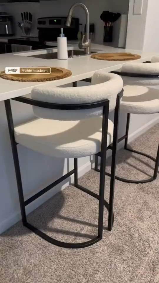 I’m in love with these beautiful barstools & the fit is perfect!! 😍 they are so comfortable and sturdy! 

#LTKHome #LTKStyleTip