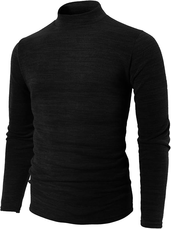 H2H Men's Slim Fit Dress Shirts Stretch Long Sleeve Basic Formal Shirts Solid Business Casual But... | Amazon (US)