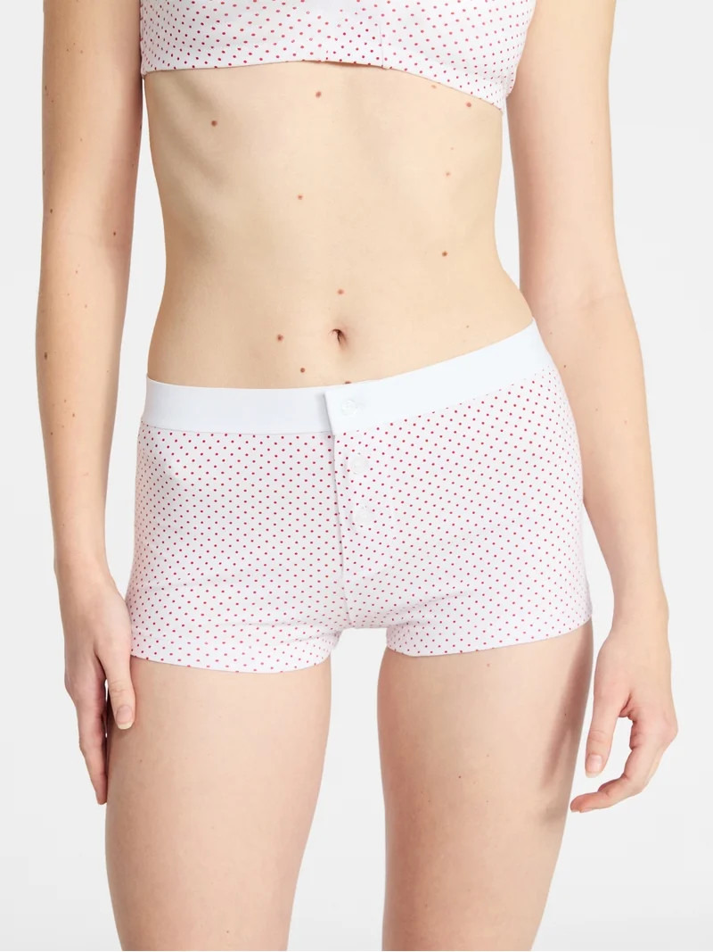 No Boundaries Women's Cotton Jersey Boyshort Panties, Sizes XS-XXXL | Walmart (US)