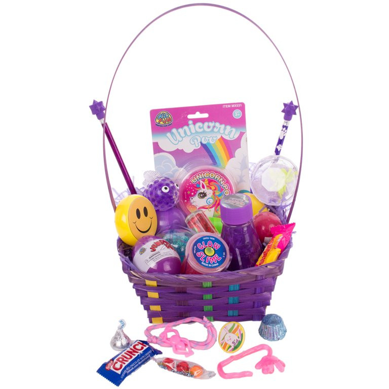 Kids Ultimate Slime & Putty 25pc Medium Easter Basket Gift Set, Purple Multi | Walmart (US)