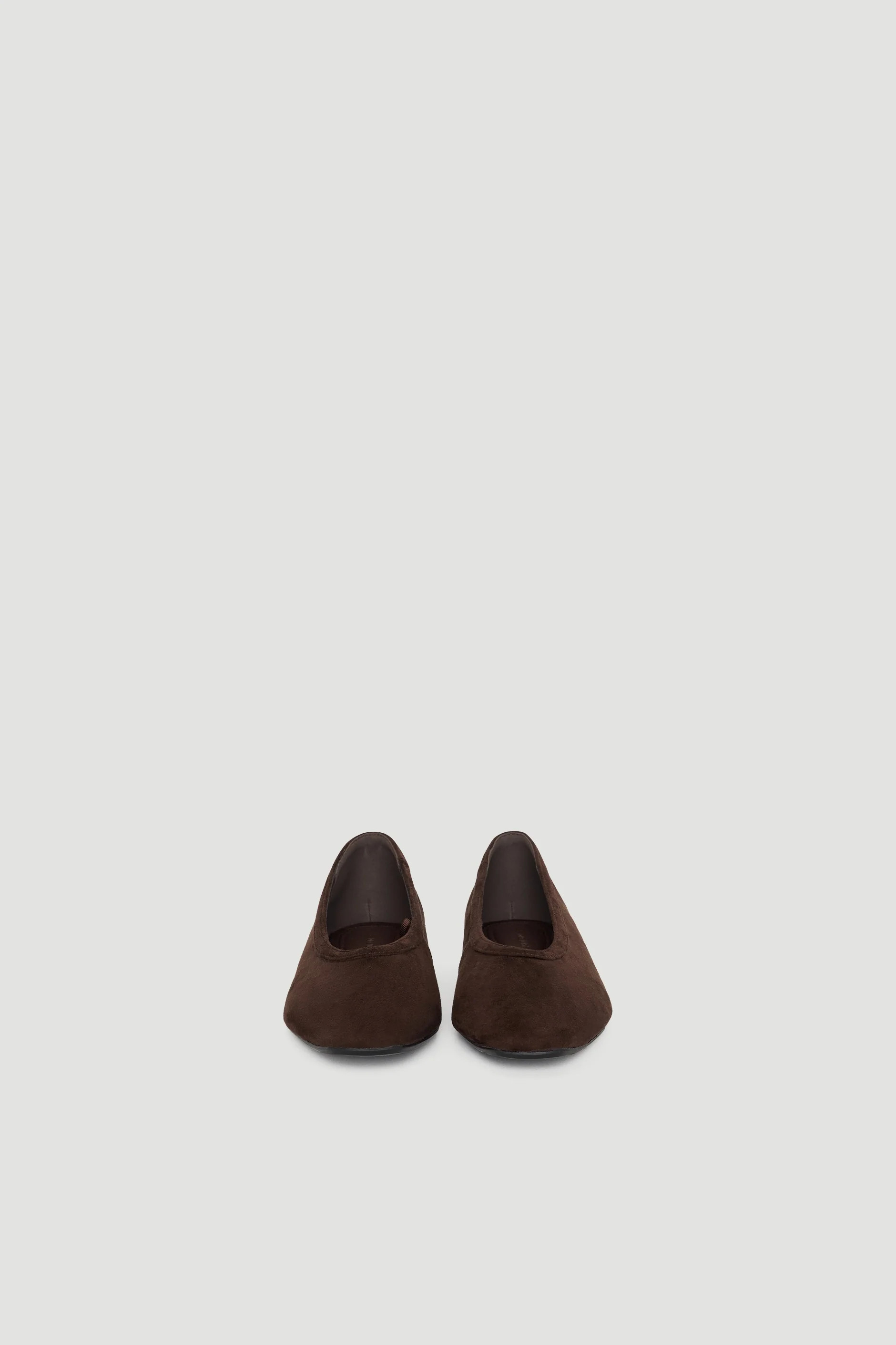 Kelly Square Ballet Flat - Chocolate | DECJUBA
