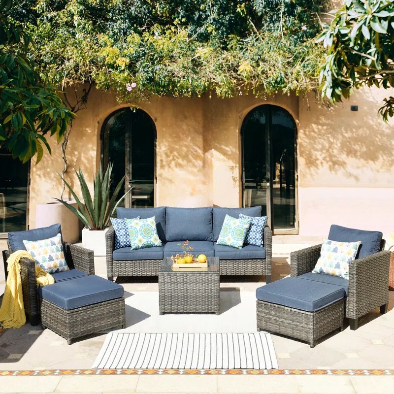 Allcot 5 - Person Outdoor Seating Group with Cushions | Wayfair North America
