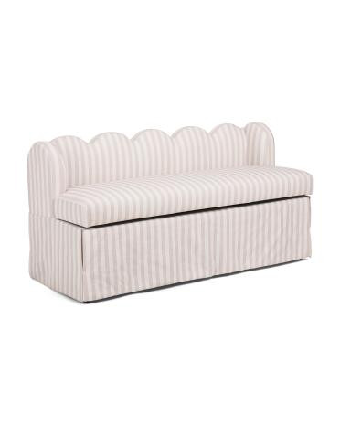 54x24 Low Back Scalloped Storage Bench | Home | TJ Maxx | TJ Maxx